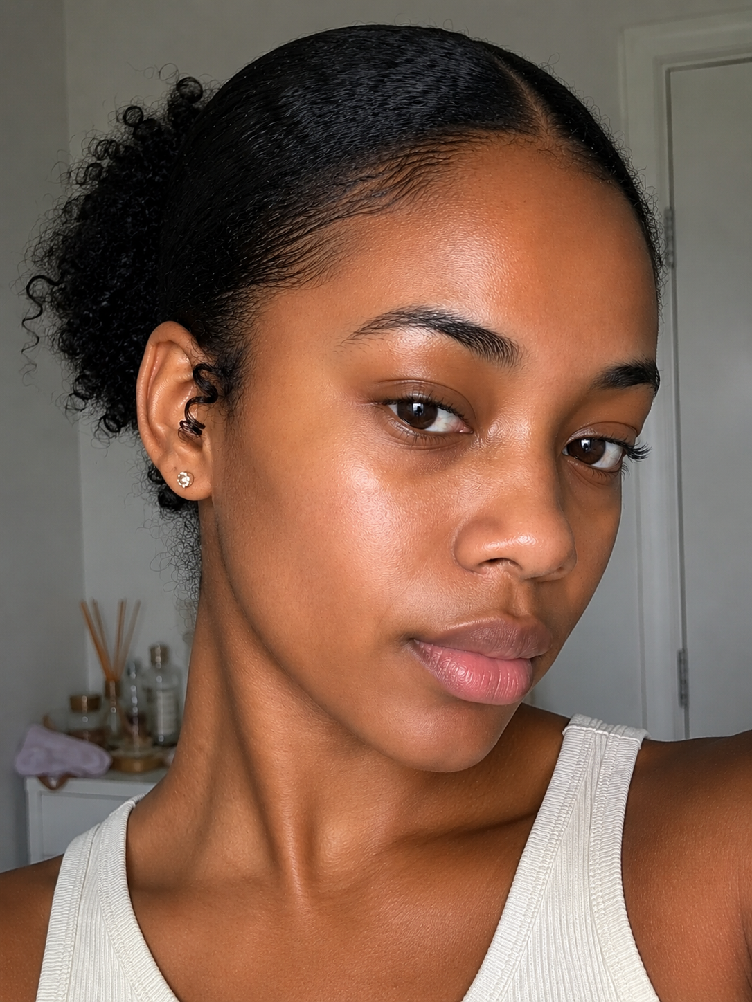 Before and after — twelve weeks of consistent use.