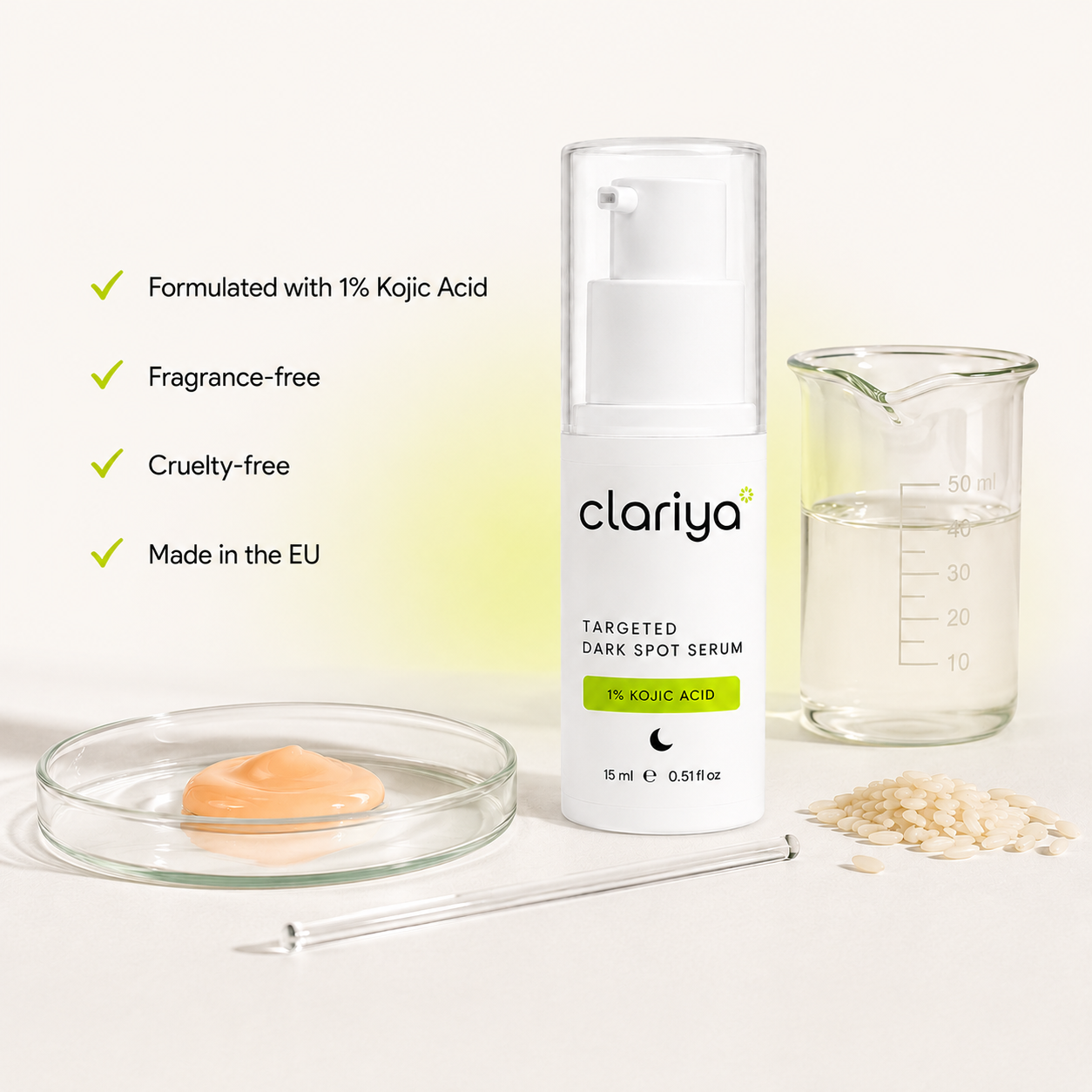 CLARIYA Targeted Dark Spot Serum — 1% Kojic Acid — image 5