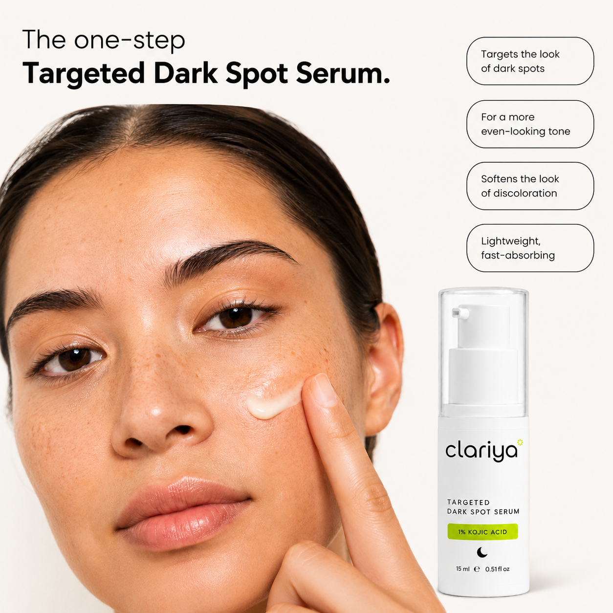 CLARIYA Targeted Dark Spot Serum — 1% Kojic Acid — image 2